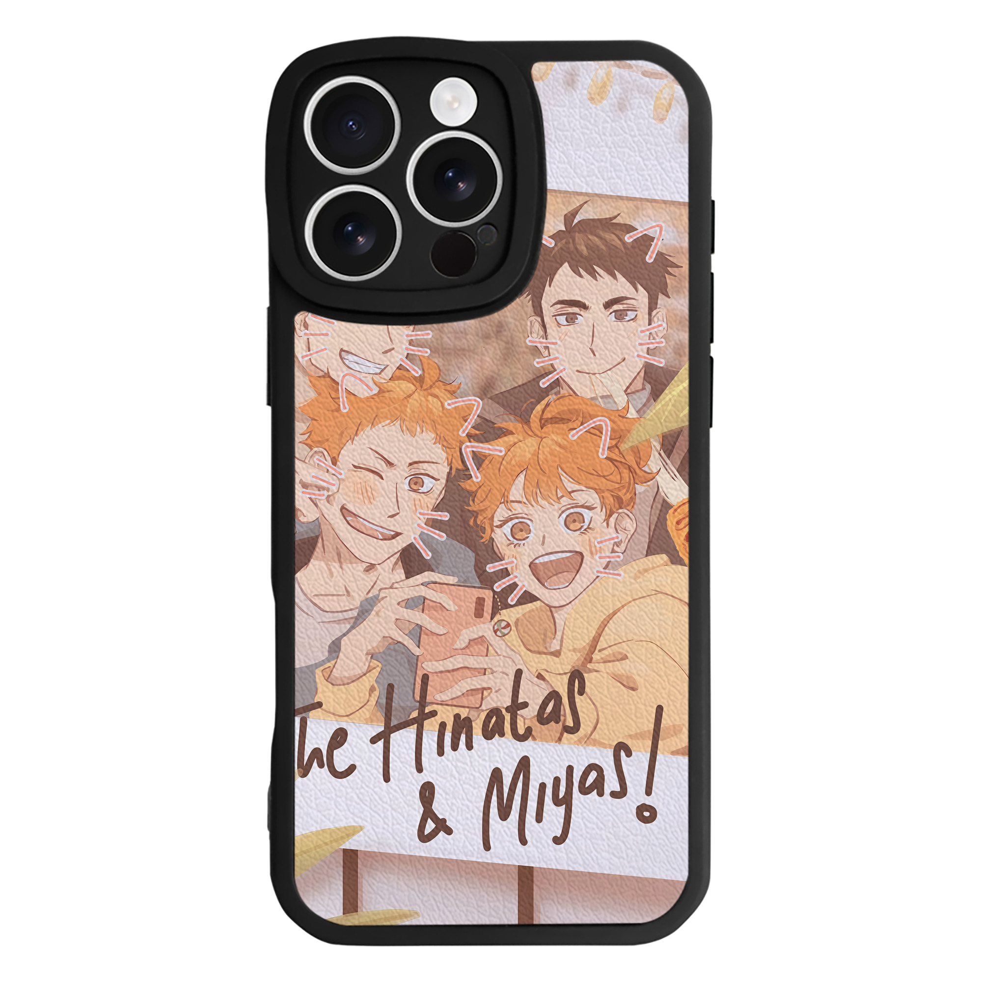 （画像用） ハイキュー!! Haikyu!! 【iPhone 16シリーズ対応】シリコンスマホケース（レザー調） 材質：シリコン